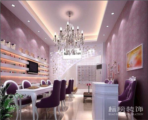 深圳美甲店牆麵裝飾怎麽做？